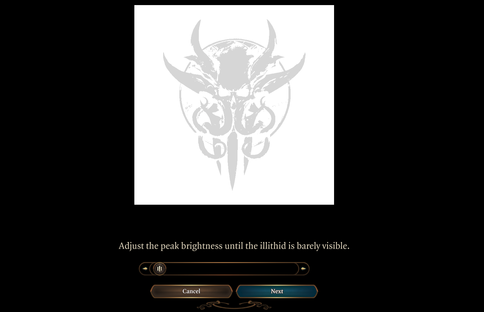 Baldur's Gate 3 HDR calibration